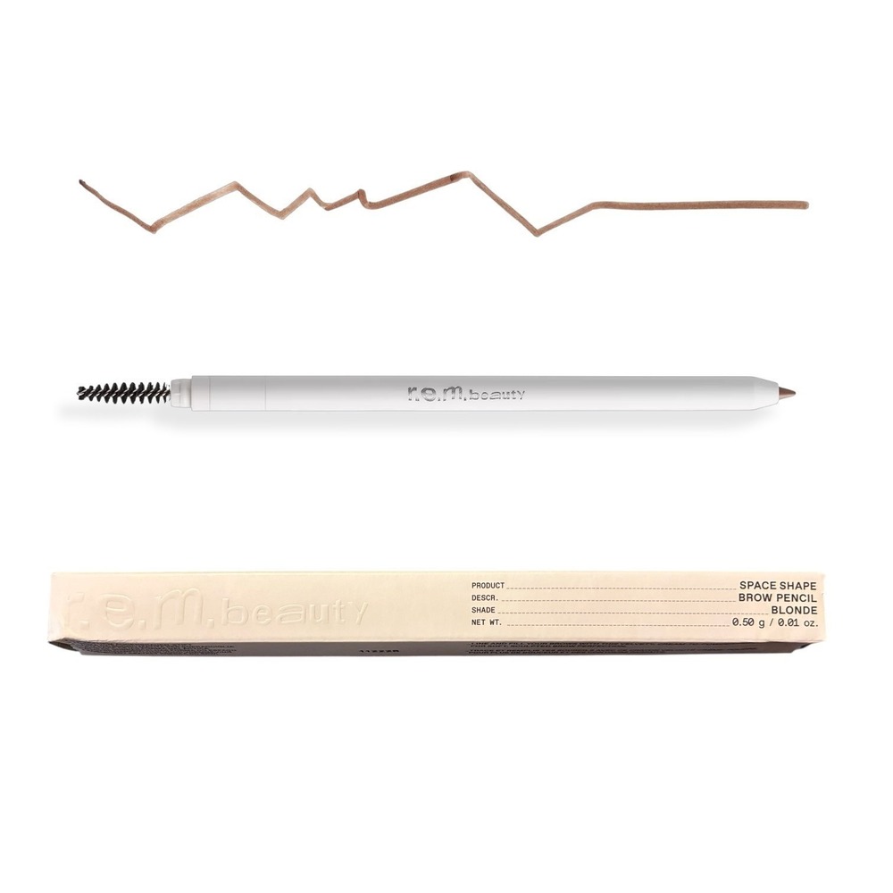 r.e.m. beauty Space Shape Brow Pencil Blonde Cream Powder Spoolie NIB SELF Award